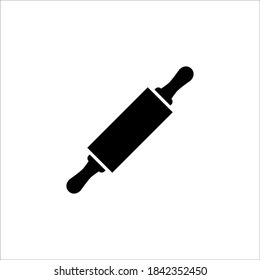 rolling pin icon glyph style design