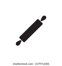 rolling pin icon glyph style design. rolling pin icon vector illustration. isolated on white background.