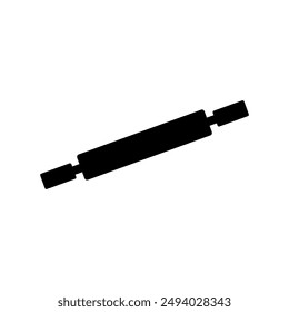 Rolling pin icon illustrated on background