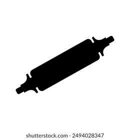 Icono de pasador de rodillo ilustrado en el fondo