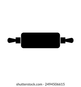 Rolling pin icon illustrated on background
