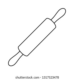Rolling pin icon. isolated on white background