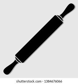 Rolling pin icon isolated on white background. Vector illustration