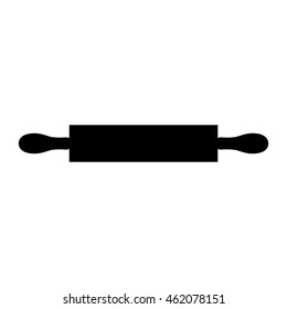 rolling pin icon, Isolated on white background