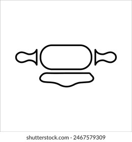 Rolling Pin Icon Line Vector graphics