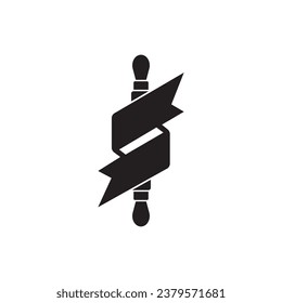 rolling pin icon logo vector design template illustration