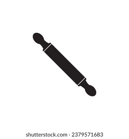 rolling pin icon logo vector design template illustration