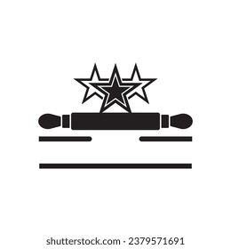 rolling pin icon logo vector design template illustration