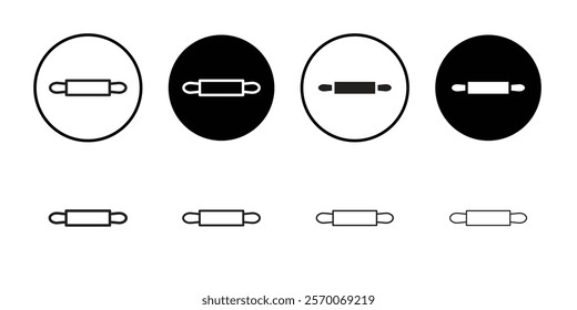 rolling pin icon Outline vector for web ui