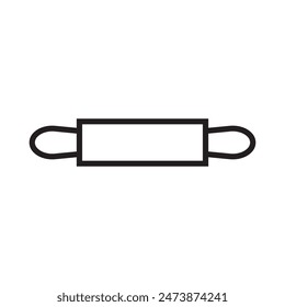 Rolling Pin Icon Perfect for Baking and Culinary Illustrations