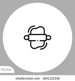 Rolling pin icon sign vector,Symbol, logo illustration for web and mobile