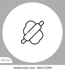 Rolling pin icon sign vector,Symbol, logo illustration for web and mobile