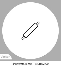 Rolling pin icon sign vector,Symbol, logo illustration for web and mobile