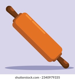 Rolling pin icon. Subtable to place on kitchen, kitchen tools, etc.
