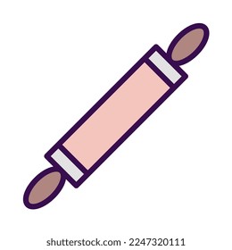 Rolling pin icon, suitable for a wide range of digital creative projects. 