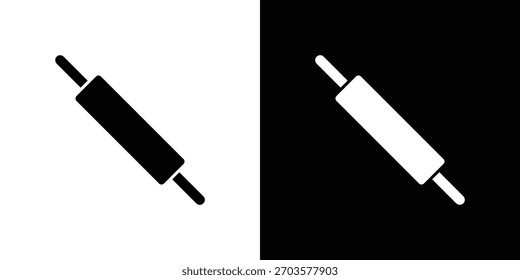 Logotipo del símbolo del perno rodante. Plantilla gráfica.