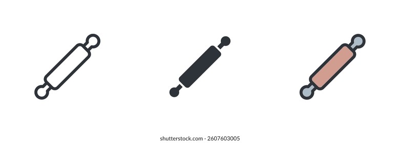 Rolling Pin icon. Rolling Pin Symbol sign for mobile concept and web design. Vector icon, Logo illustration, Vector graphics