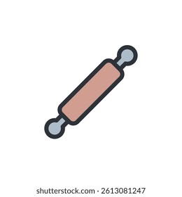 Rolling Pin icon. Rolling Pin Symbol sign for mobile concept and web design. Vector icon, Logo illustration, Vector graphics