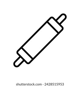 rolling pin icon symbol vector template