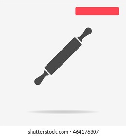 Rolling pin icon. Vector concept illustration for design.