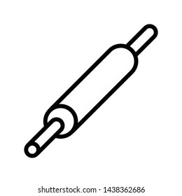 Rolling pin icon vector design template