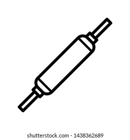 Rolling pin icon vector design template