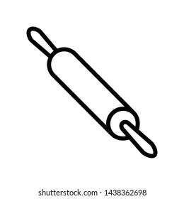 Rolling pin icon vector design template