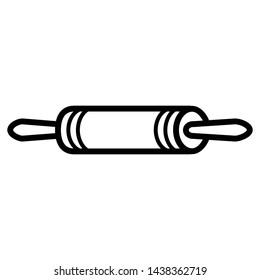 Rolling pin icon vector design template