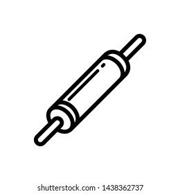 Rolling pin icon vector design template