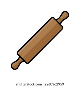 rolling pin icon vector design template in white background