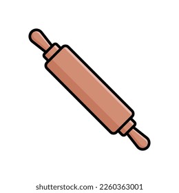 rolling pin icon vector design template in white background