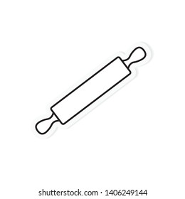 rolling pin icon- vector illustration
