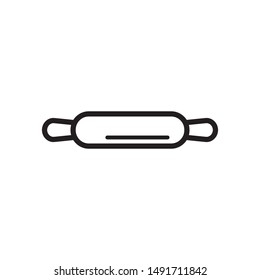 Rolling pin icon vector illustration. Symbol design on white background.