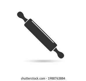 rolling pin icon, vector illustration