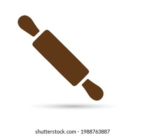 rolling pin icon, vector illustration