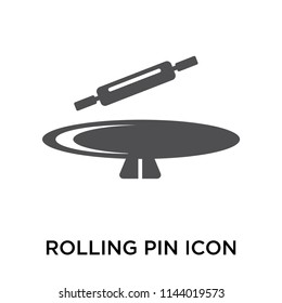 Rolling pin icon vector isolated on white background for your web and mobile app design, Rolling pin logo concept
