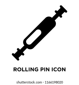 Rolling pin icon vector isolated on white background, Rolling pin transparent sign , food symbols