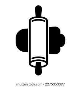 Rolling pin icon vector on trendy design
