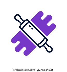 rolling pin icon for your website, mobile, presentation, and logo design.