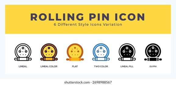 Conjunto de ícones de rolagem. Diferente estilo de ícones simples ilustração vetorial.