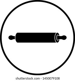 rolling pin kitchen tool symbol
