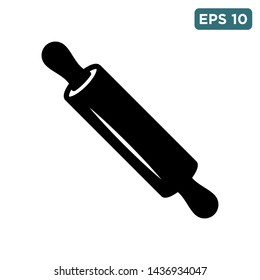 rolling pin - kitchen utensil icon vector design template