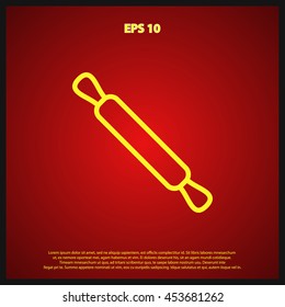 rolling pin line icon