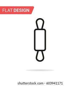 Rolling pin line icon. Vector