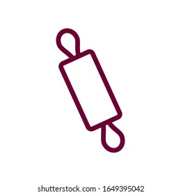 rolling pin line style icon design, Cook kitchen Eat food restaurant home menu dinner lunch cooking and meal theme Vector illustration