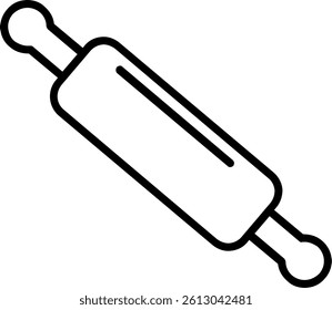 Rolling Pin Line Vector Icon Design