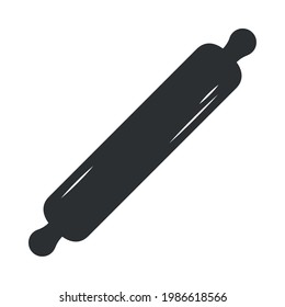 rolling pin on white background