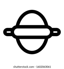 
Rolling Pin Outline bold Vector Icon which can be easily modified or Edited
