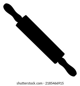 Rolling Pin Silhouette. High quality vector svg