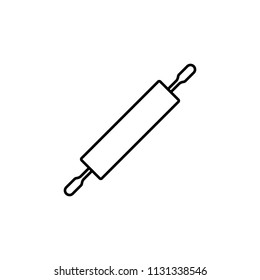 rolling pin simple line icon